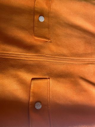 Vestido Zara naranja con bolsillos