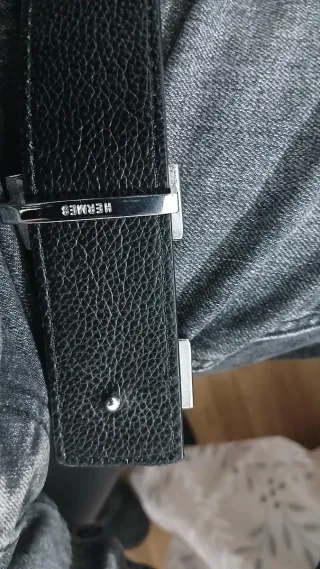 Cinturón Hermès Paris Made in France Naranja