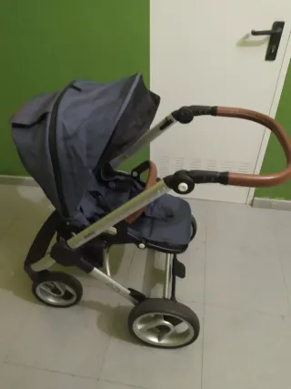 Carro Trio Mutsy EVO.Capazo+silla paseo y coche