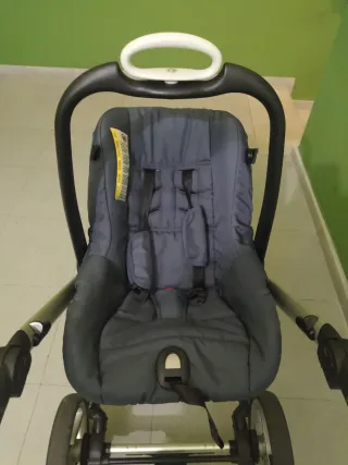 Carro Trio Mutsy EVO.Capazo+silla paseo y coche