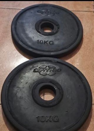 PESAS 2 DISCOS OLIMPICOS DE 15KG DE 50MM