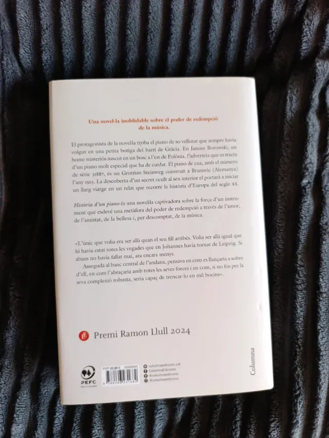 Llibre Història d'un piano de Ramon Gener