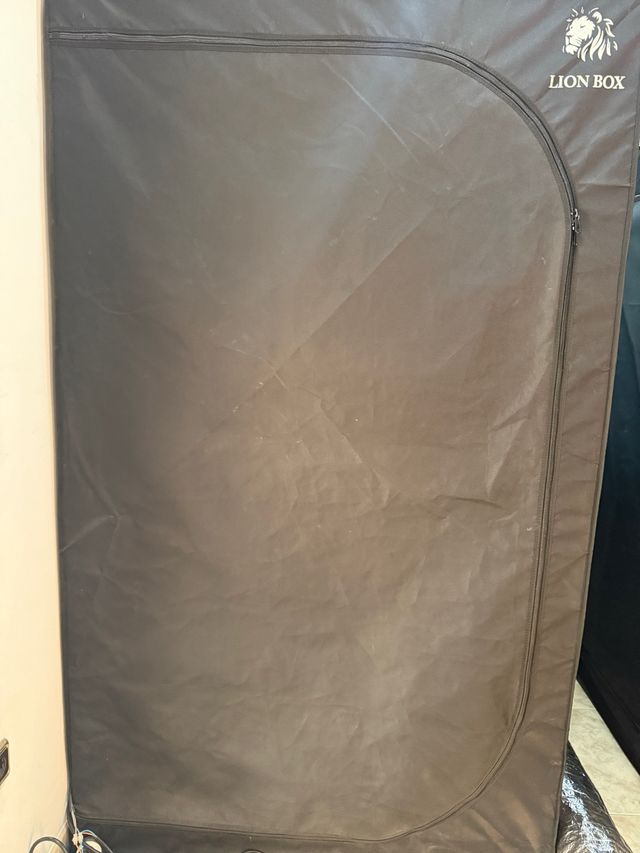 Armario cultivo LION BOX tela negro/gris