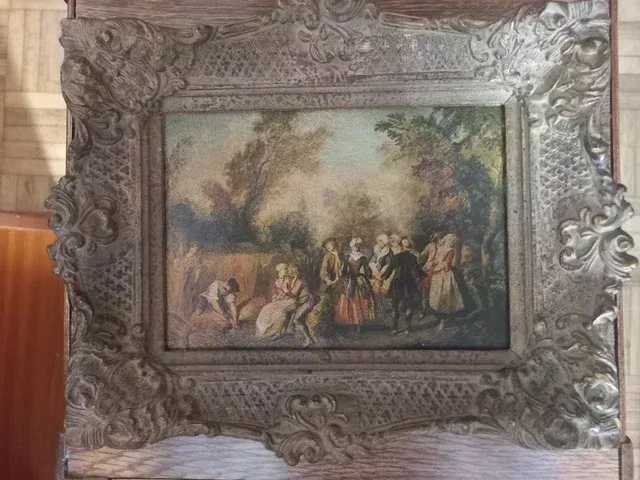 Lámina Reunión de Amigos en el Jardín