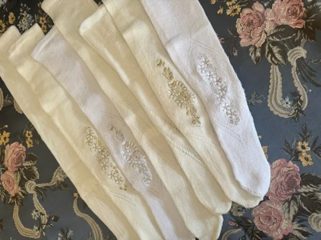 Calcetines fallera bordados o sin bordar