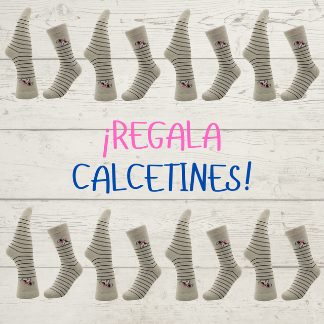 12 pares de calcetines con dibujos de perritos