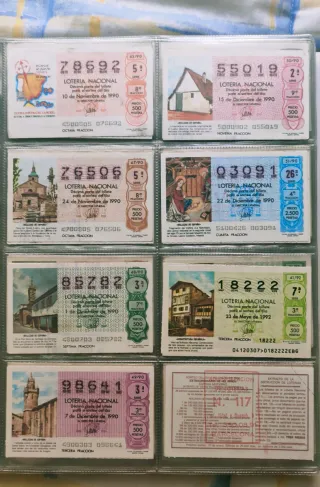 Lotería Nacional 1990 (Varias Fracciones)