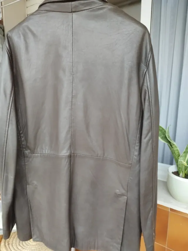 Chaqueta Piel Carolina Herrera Marrón Hombre