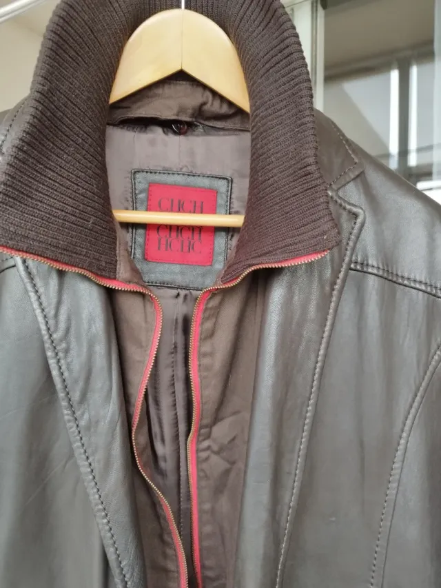 Chaqueta Piel Carolina Herrera Marrón Hombre