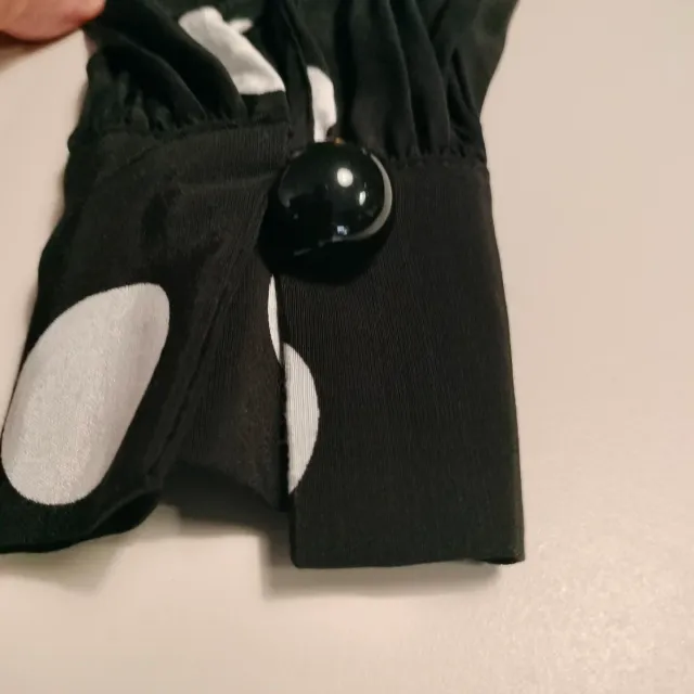 Vestido Mango lunares negro y blanco