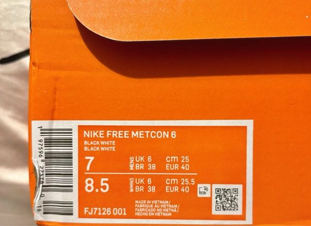 Nike Free Metcon 6 Naranja/Blanco