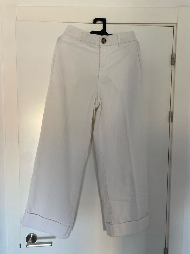 Pantalón blanco ancho