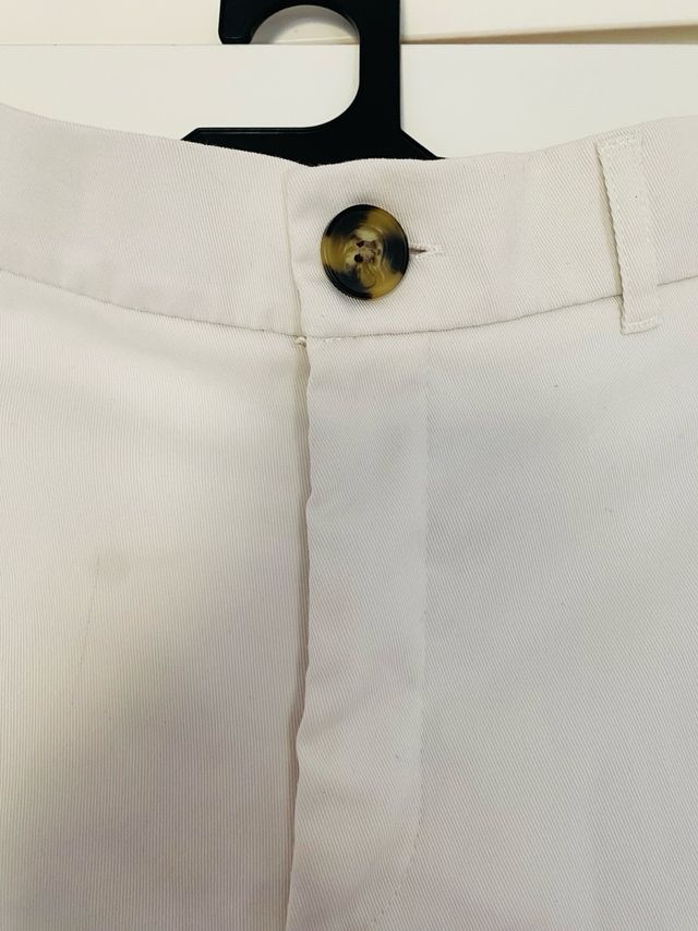 Pantalón blanco ancho