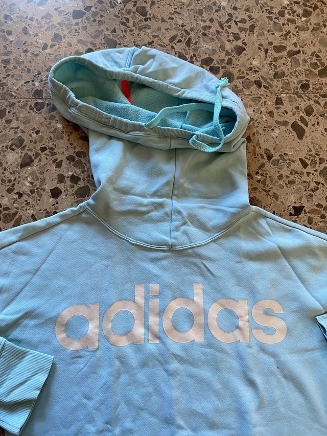 Sudadera Adidas azul y rosa