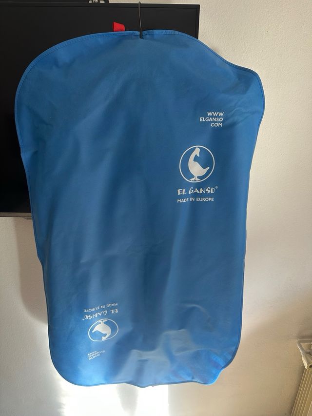 Casaco Americano El Ganso azul com forro vermelho