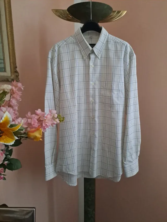 Camicia uomo quadri cotone