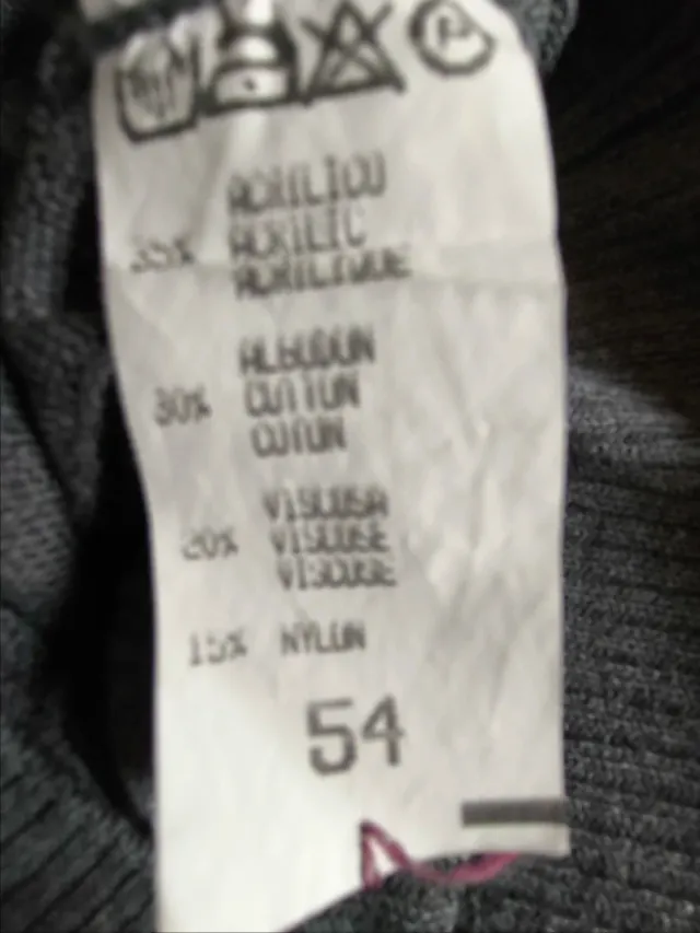 Jersey cuello pico rayas gris Vestir  Talla 52/54