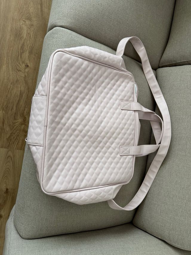 Maleta Pasito a Pasito rosa acolchada