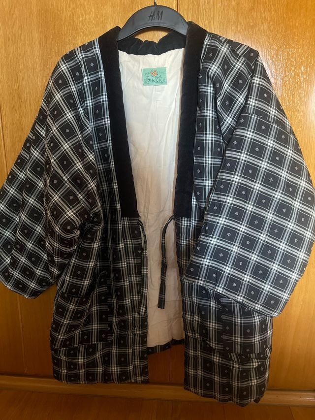 Haori - Hanten  Vintage Acolchado Hecha en Japón.