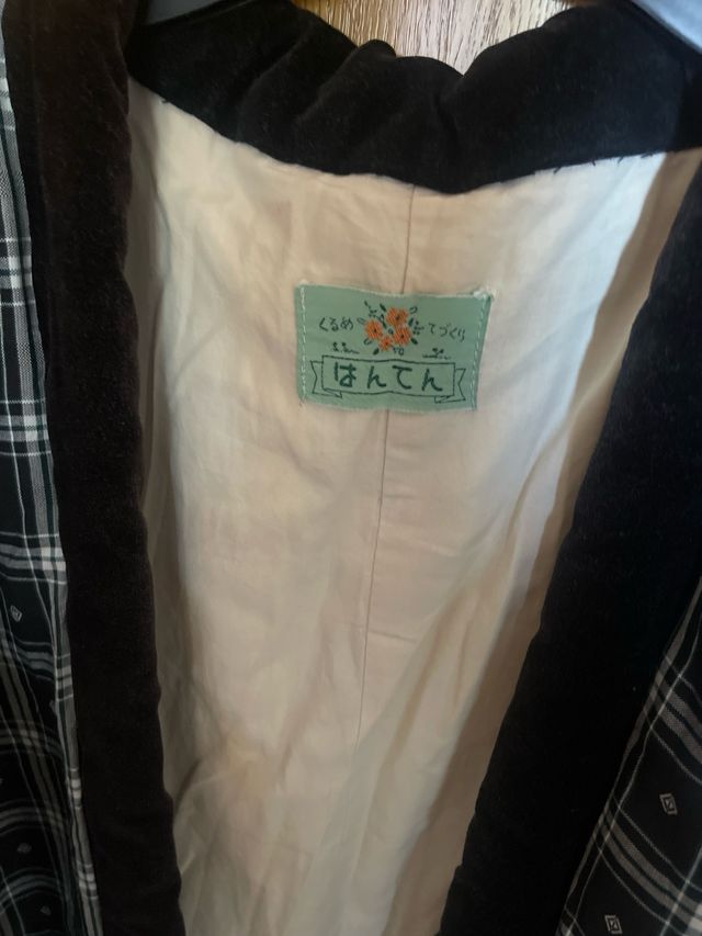 Haori - Hanten  Vintage Acolchado Hecha en Japón.