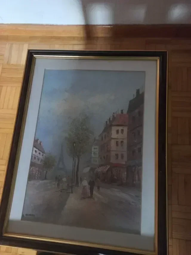 Cuadro París Torre Eiffel calle