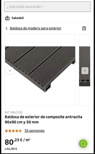 Baldosas composite marrón