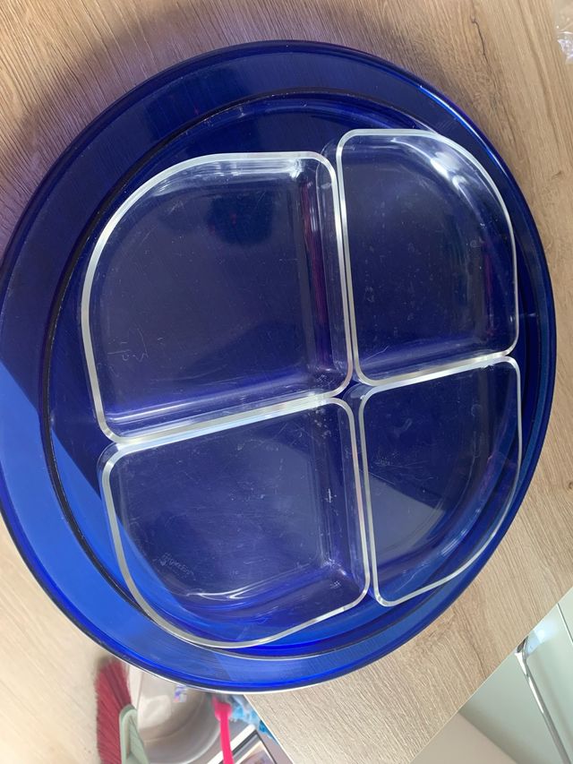 Vassoio Aperitivo Blu Trasparente