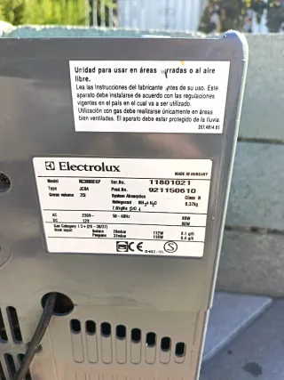 Nevera portátil Electrolux de luz