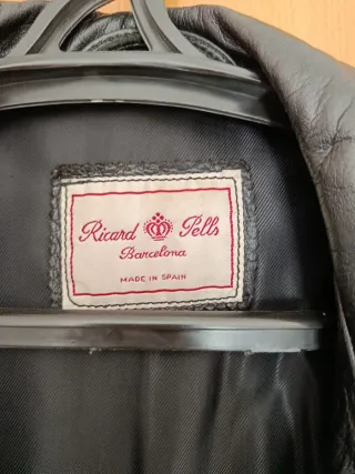 Chaqueta Piel Vintage Hombre Negra cuero