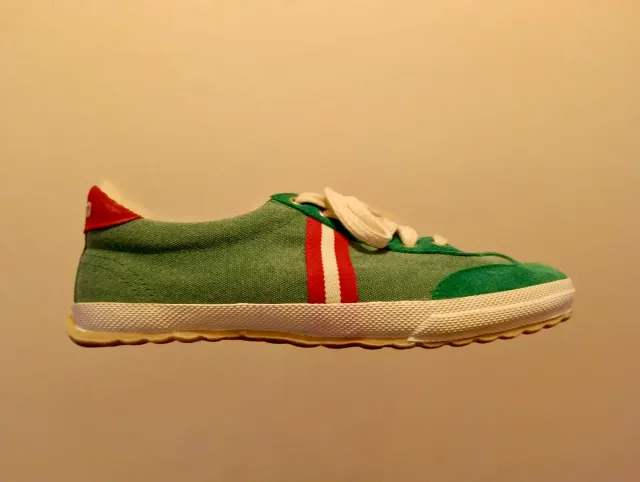 Zapatillas El Ganso Verde y Rojo
