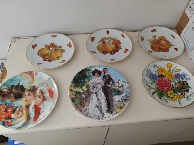 Colección Limoge de 36 porcelana Certificado.