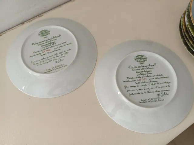 Colección Limoge de 36 porcelana Certificado.