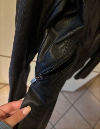 Giacca in pelle Artigli nera taglia 42