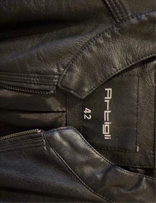 Giacca in pelle Artigli nera taglia 42