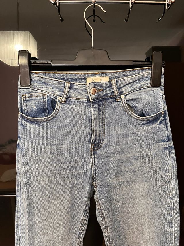 Vaqueros acampanados azules