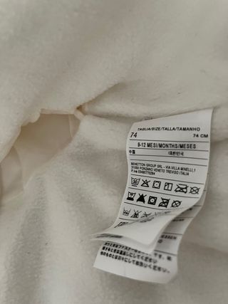 Buzo nieve niña 9-12 meses