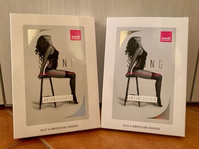 2 Calze autoreggenti compressioni graduate 140 den