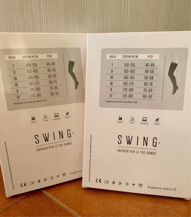 2 Calze autoreggenti compressioni graduate 140 den