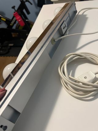 Lámparas de tocador plateadas (2 unidades)