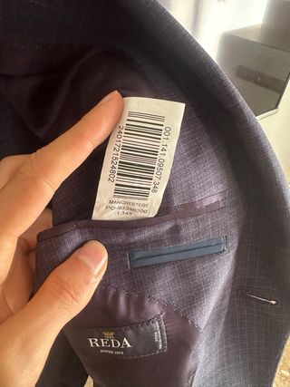 Traje de hombre azul a cuadros NUEVO