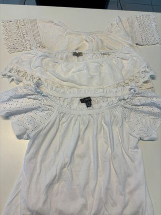 Pack 3 Camisetas Hombros Descubiertos