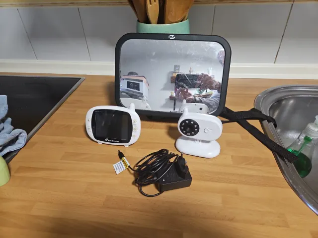 Vigilabebés con cámara y monitor