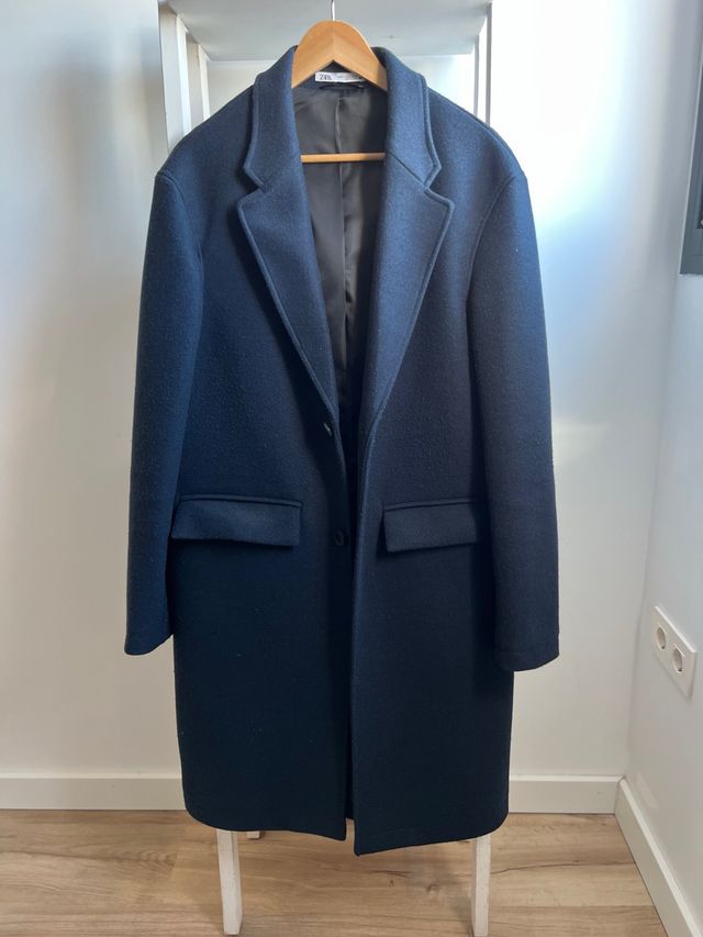 Abrigo Zara Azul Hombre
