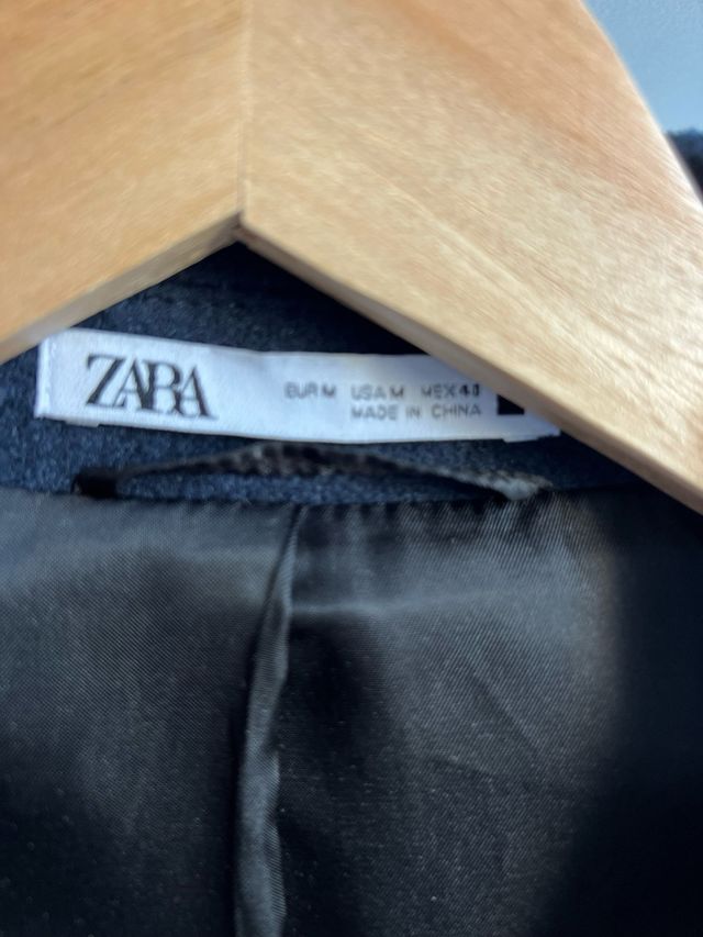 Abrigo Zara Azul Hombre