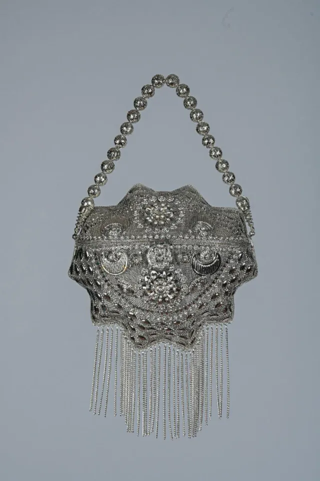 Bolso joya fiesta plata y oro