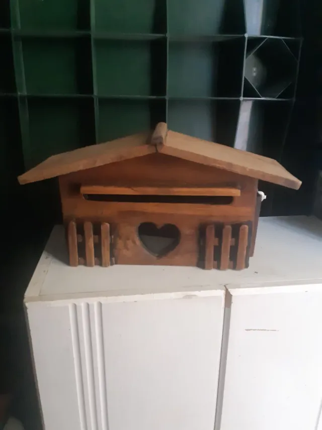 Buzón Vintage Madera de Roble