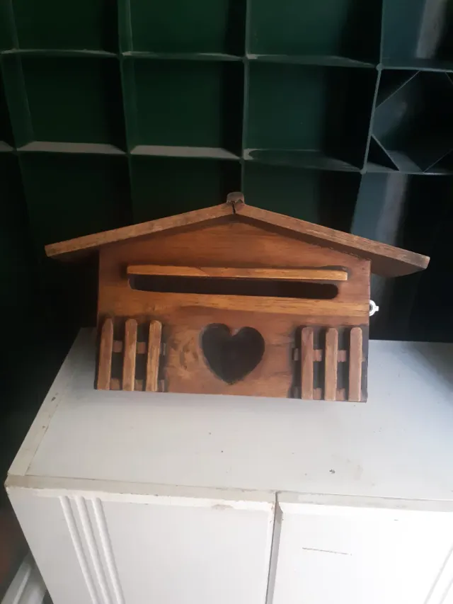 Buzón Vintage Madera de Roble