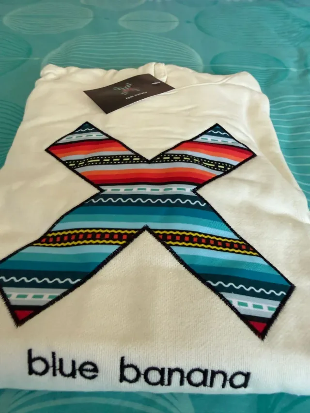 Sudadera Blue Banana Blanca