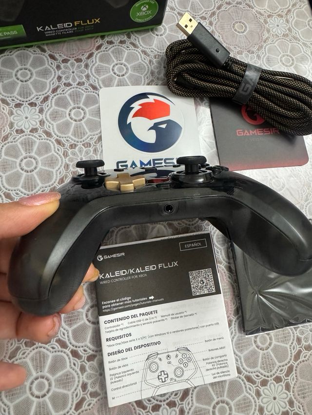 Control GameSir Kaleid Flux Xbox/PC Negro Dorado