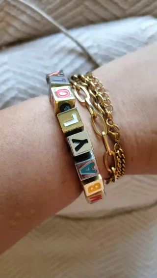 Pulsera/Collar Bimba y Lola Cuentas Letras